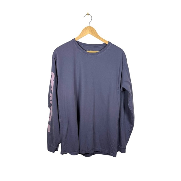 Set Active Unisex Crewneck Long Sleeve Graphic Tee Purple OS - Picture 1 of 7